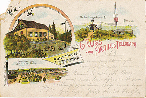 Forsthaus Telegraph, Postkarte